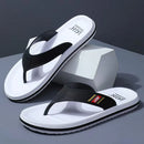 Men's Fashion Casual Outdoor Wear-Resistant Anti-Slip Personalized Flip Flops Summer Between-The-Fingers Men's Slippers
