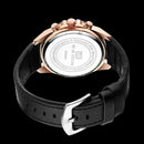Man Sports Watches Fashion Racing Series 46mm Black Leather Clock VA VA VOOM Quartz Movement 3Bar Waterproof Wrist Watch for Men