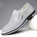 High-quality leather moccasin dress shoe